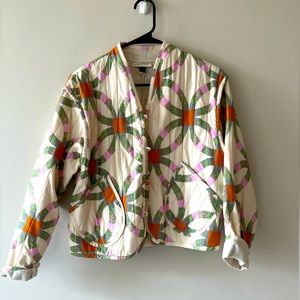 Universal thread quilted jacket